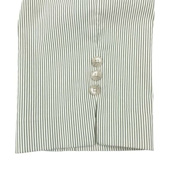 CHICO'S Brigitte Slim Ankle Pants Sz 12 Green Striped - Picture 8 of 8